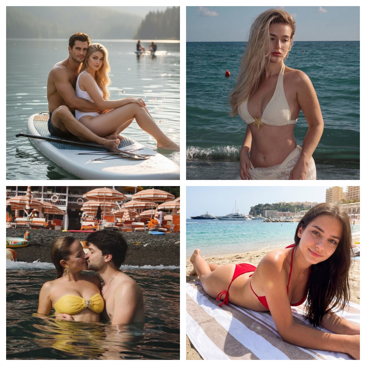 Beach and travel lifestyle images for private live video chat